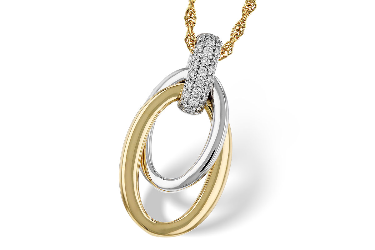 B329-45002: NECKLACE .15 TW