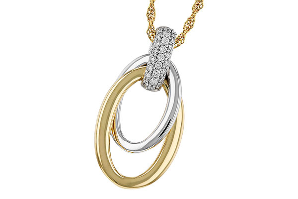 B329-45002: NECKLACE .15 TW