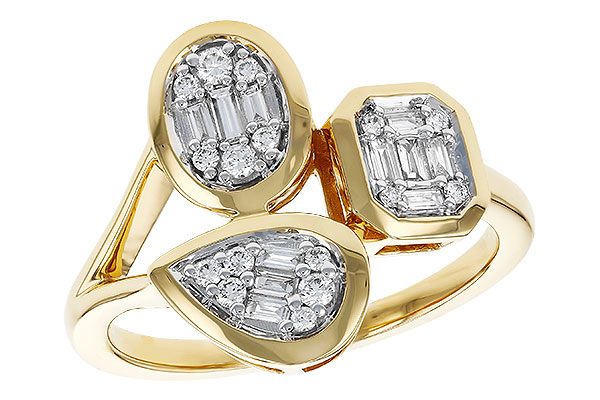 B329-45057: LDS DIA RG .12 TW BAGUETTE .25 TW