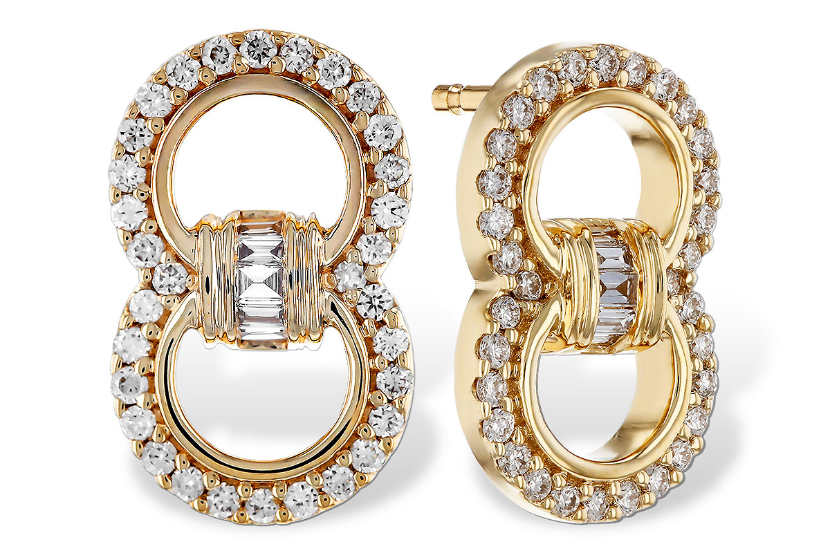 B330-27729: EARRINGS .05 TW BAGS .28 TW