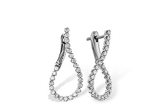 B330-27775: EARRINGS .50 TW
