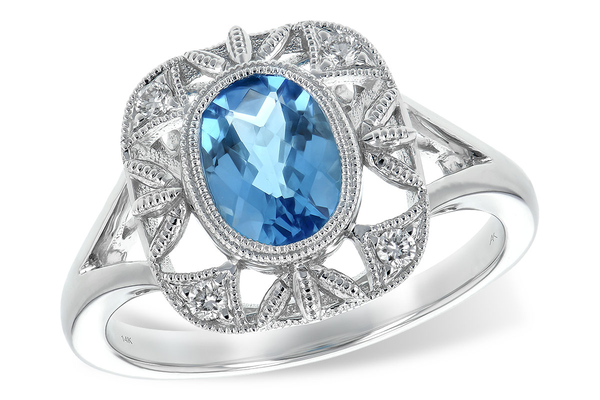 C243-92329: LDS RG 1.22 BLUE TOPAZ 1.30 TGW