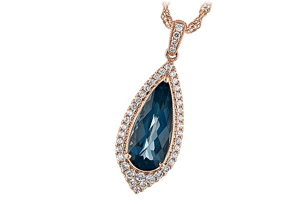 C243-94102: NECK 2.40 LONDON BLUE TOPAZ 2.65 TGW