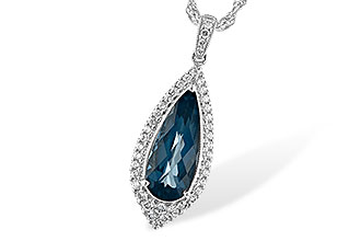 C243-94102: NECK 2.40 LONDON BLUE TOPAZ 2.65 TGW