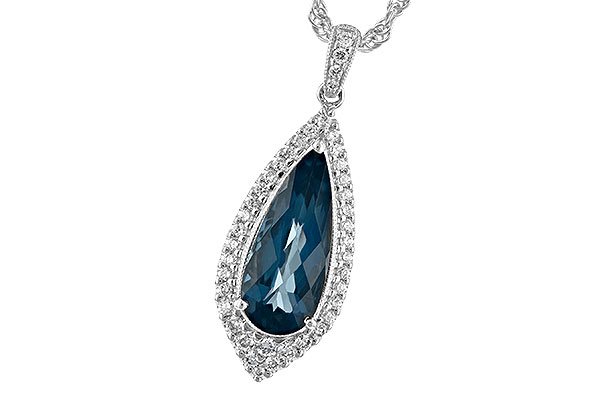 C243-94102: NECK 2.40 LONDON BLUE TOPAZ 2.65 TGW