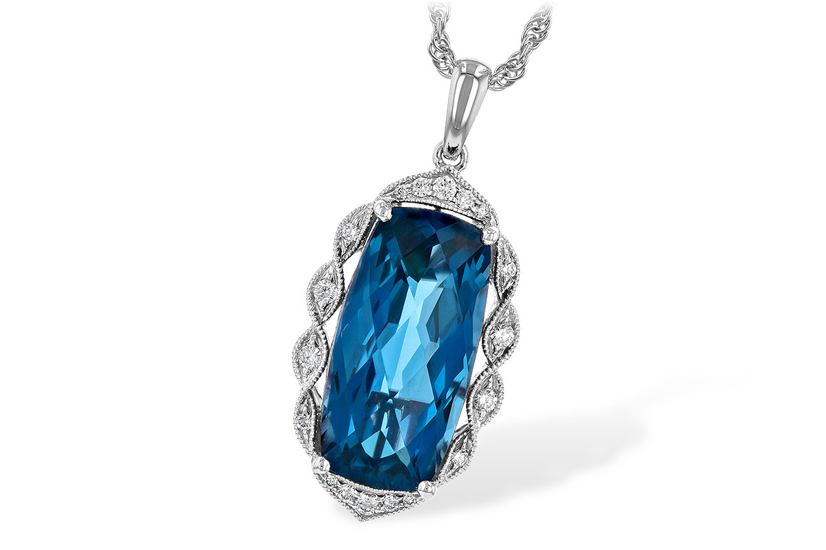C244-83184: NECK 6.70 LONDON BLUE TOPAZ 6.81 TGW