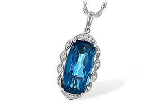 C244-83184: NECK 6.70 LONDON BLUE TOPAZ 6.81 TGW