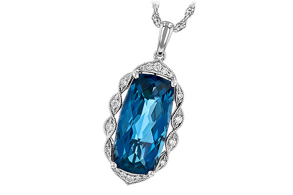 C244-83184: NECK 6.70 LONDON BLUE TOPAZ 6.81 TGW