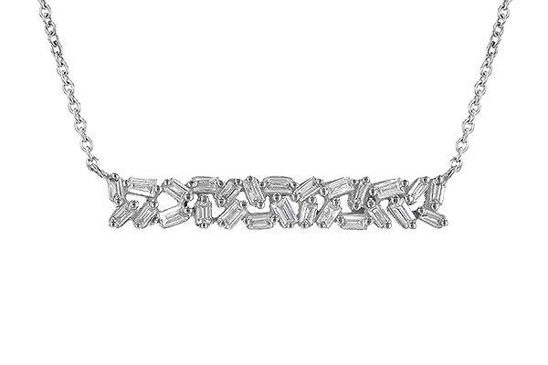 C244-86820: NECK .24 TW BAGUETTES