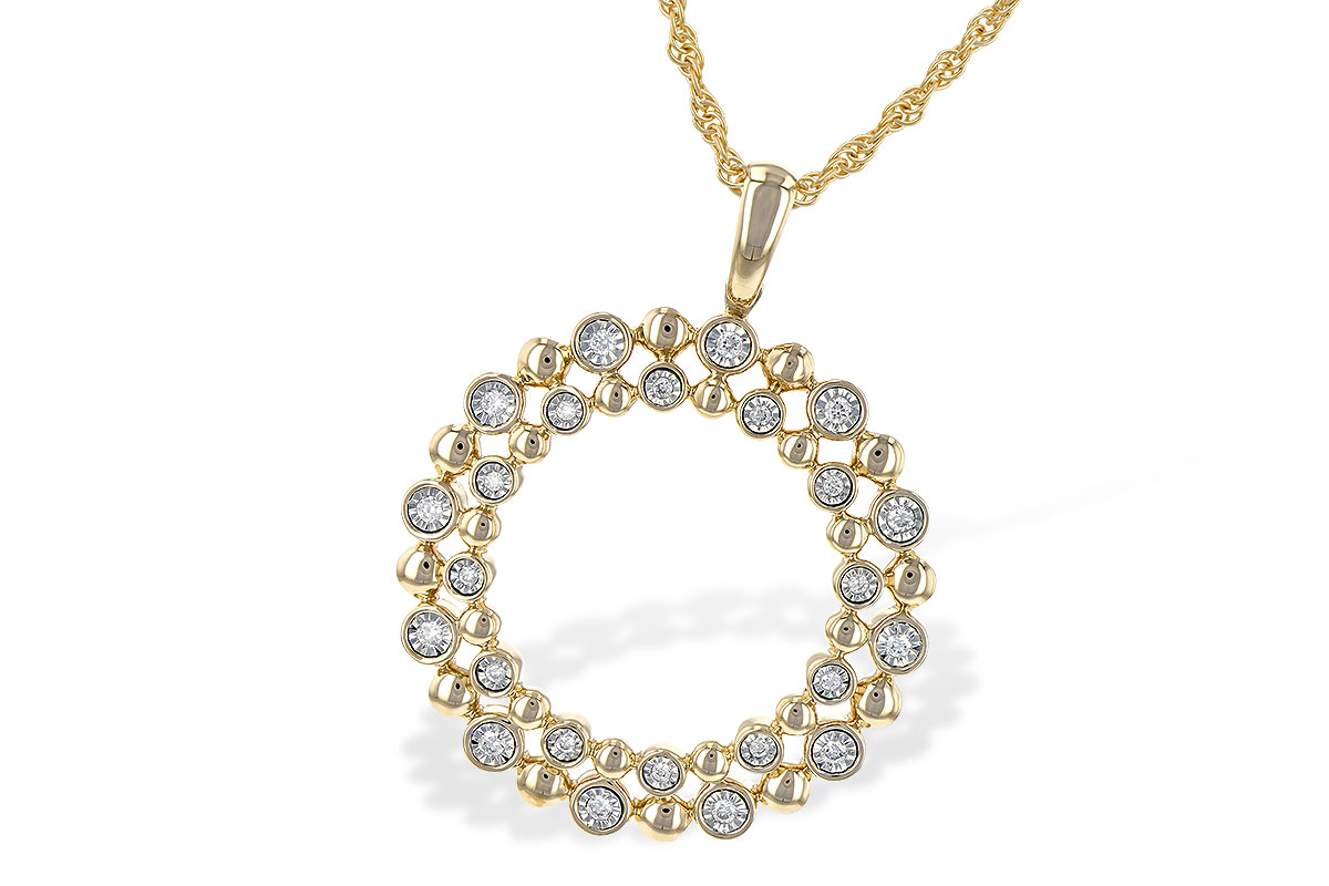 C244-86829: NECKLACE .12 TW
