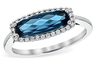 C244-86893: LDS RG 1.79 LONDON BLUE TOPAZ 1.90 TGW