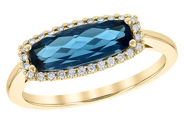 C244-86893: LDS RG 1.79 LONDON BLUE TOPAZ 1.90 TGW