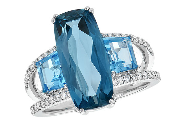 C244-87766: LDS RG 6.40 TW BLUE TOPAZ 6.67 TGW