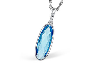 C327-57784: NECK 1.90 BLUE TOPAZ 1.93 TGW