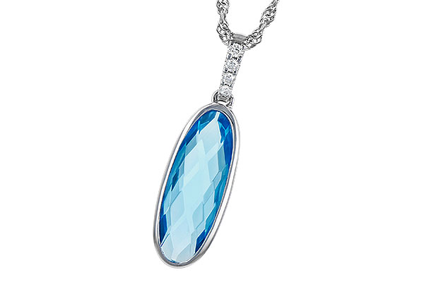 C327-57784: NECK 1.90 BLUE TOPAZ 1.93 TGW