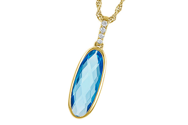 C327-57784: NECK 1.90 BLUE TOPAZ 1.93 TGW