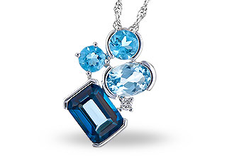 C327-61411: NECK 3.08 BLUE TOPAZ TW 3.11 TGW