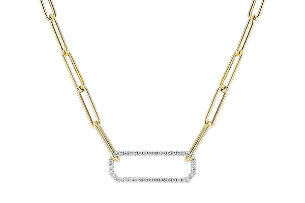C328-45993: NECKLACE .50 TW (17 INCHES)