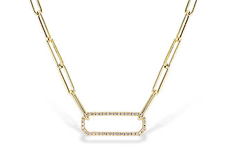 C328-45993: NECKLACE .50 TW (17 INCHES)