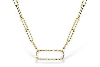 C328-45993: NECKLACE .50 TW (17 INCHES)