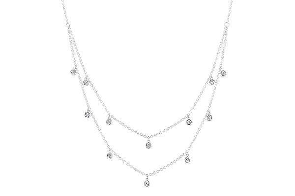 C328-46893: NECKLACE .22 TW (18 INCHES)