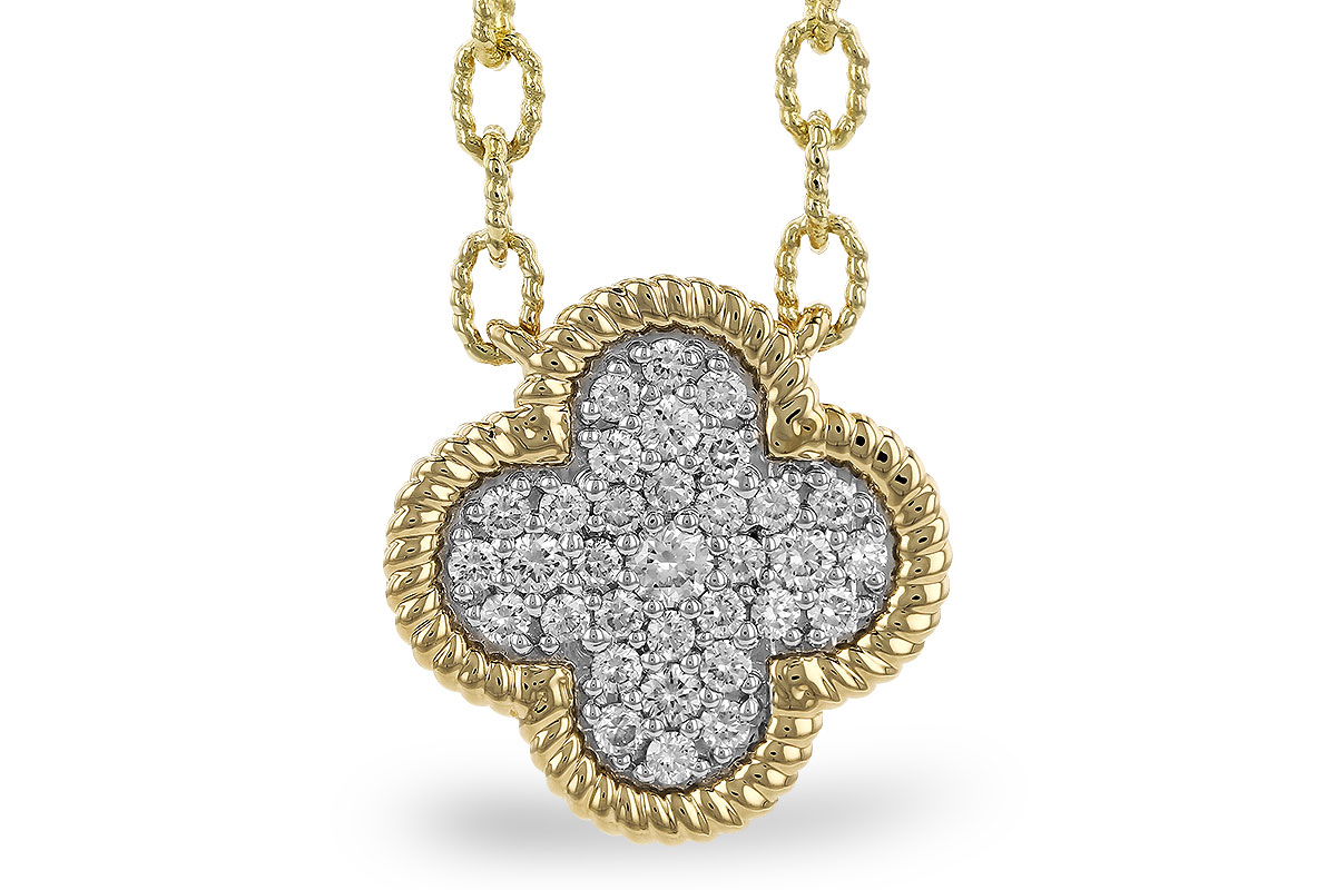 C328-54138: NECKLACE .32 TW (18")