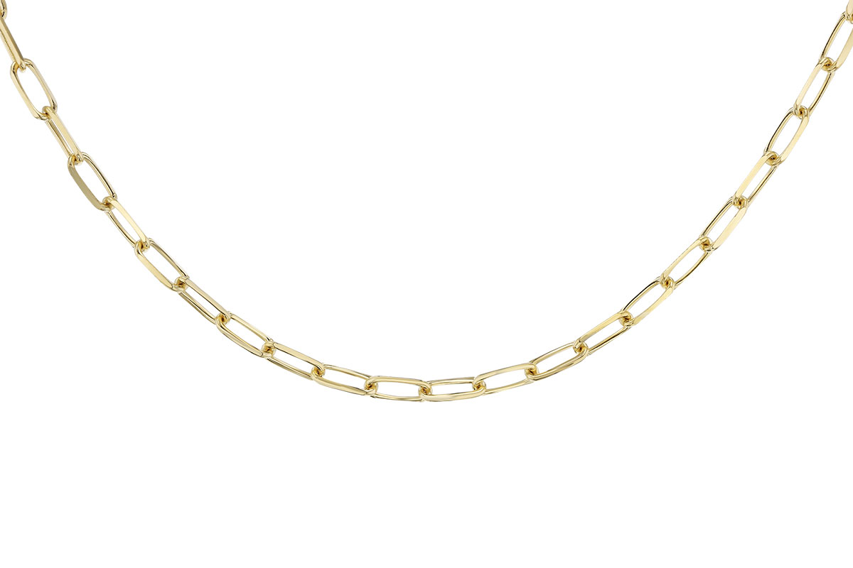C329-36820: PAPERCLIP LG (7IN, 4.0MM, 14KT, LOBSTER CLASP)