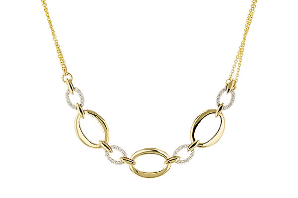 C329-37738: NECKLACE .50 TW (18")