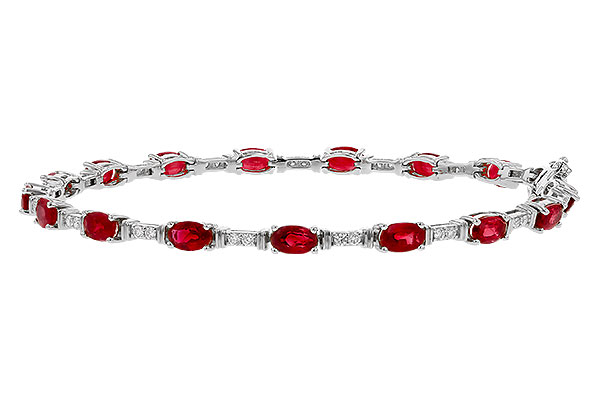C329-38720: BRACELET 4.65 RUBY 4.97 TGW (7")
