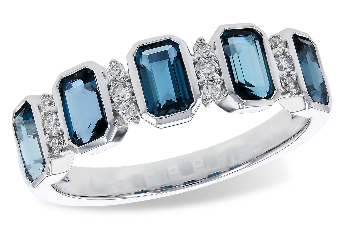 C329-39575: LDS RG 1.46 TW LONDON BLUE TOPAZ 1.58 TGW
