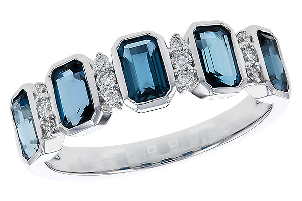 C329-39575: LDS RG 1.46 TW LONDON BLUE TOPAZ 1.58 TGW