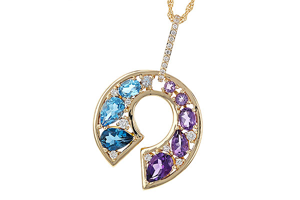 C329-40502: NECKLACE 1.77 SEMI-PREC (AMY & BT) 1.90 TGW