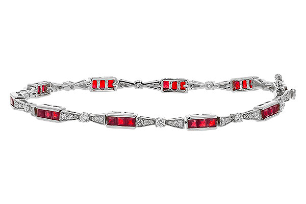 C329-42311: BRACELET 2.05 RUBY 2.70 TGW (7")