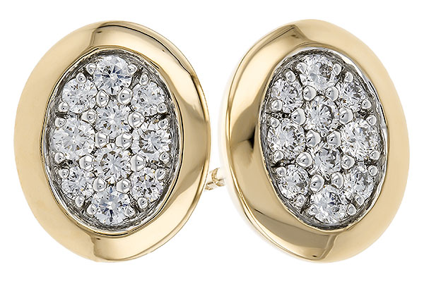C329-43202: EARRINGS .39 TW