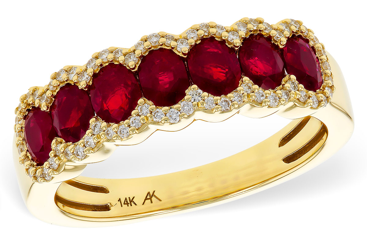 C329-44102: LDS WED RG 1.40 TW RUBY 1.57 TGW