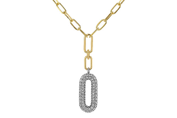 C329-44120: NECKLACE .96 TW (18")