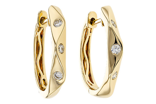 C329-44138: EARRINGS .15 TW