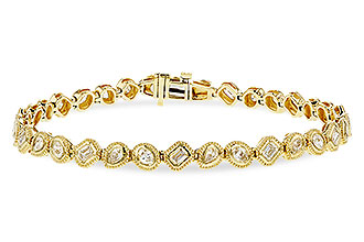 C329-44157: BRACELET 2.15 TW FANCY CUT DIAMONDS