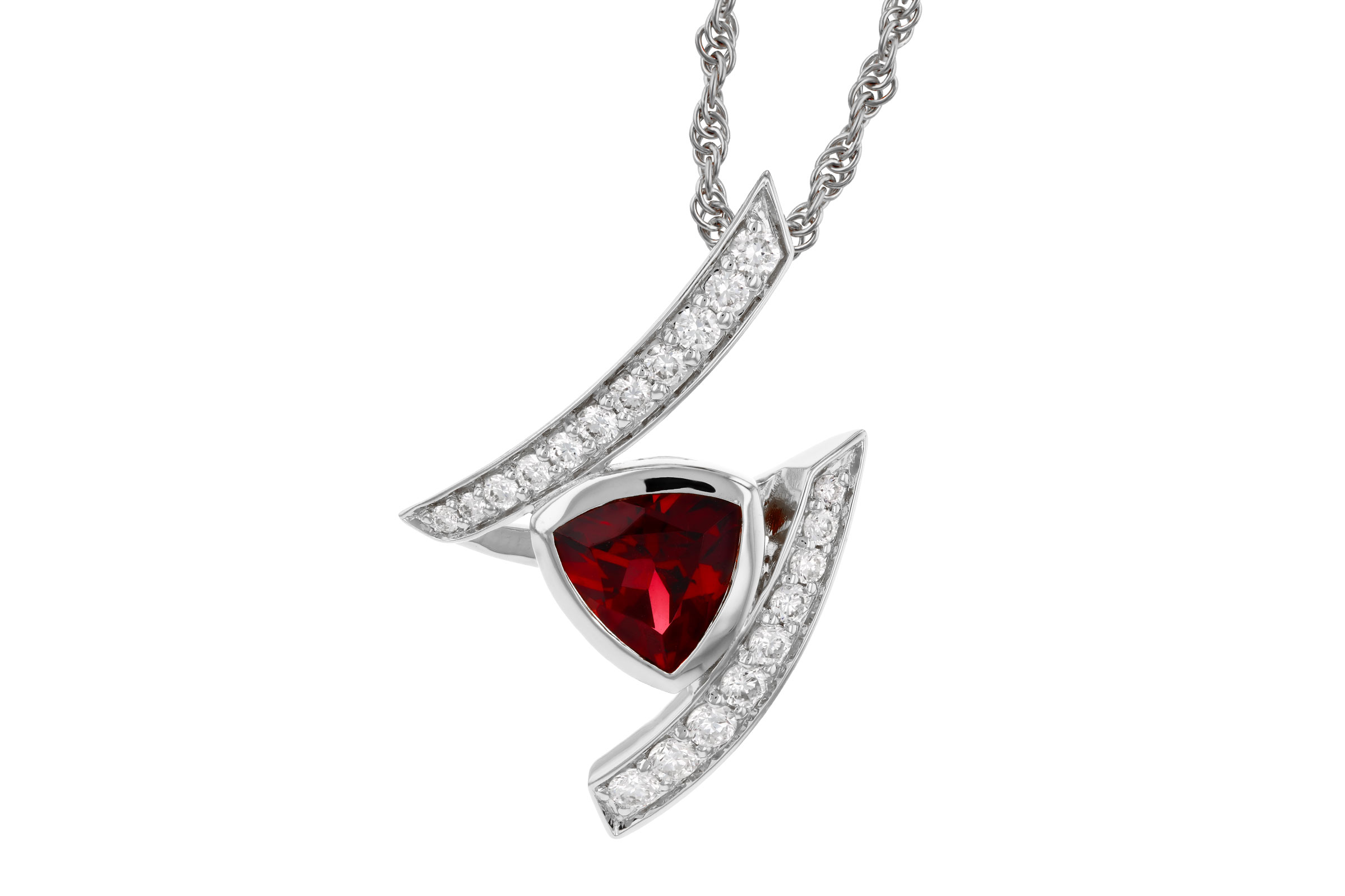 C330-30502: NECKLACE .84 GARNET 1.03 TGW (6MM GAR)