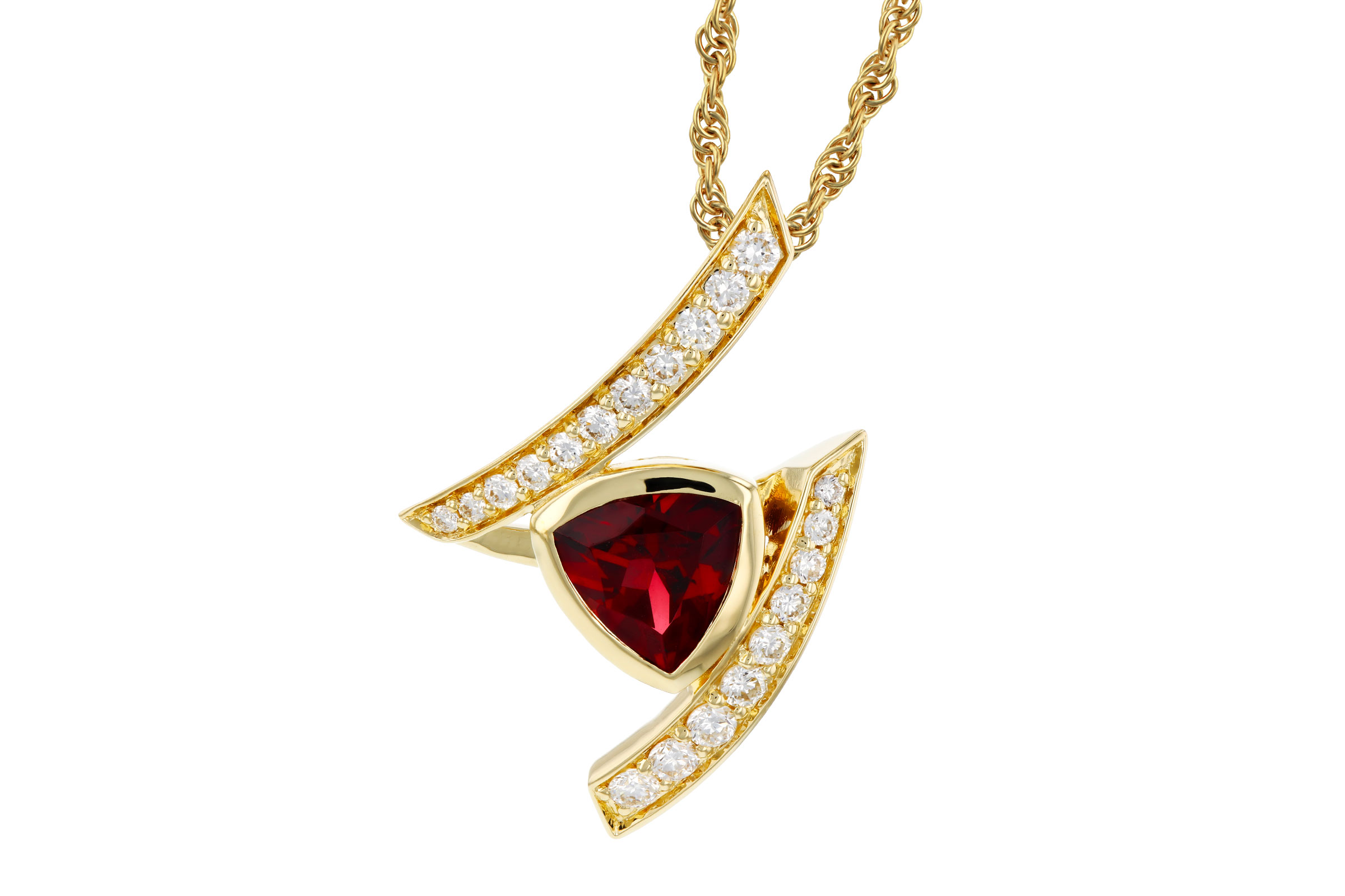 C330-30502: NECKLACE .84 GARNET 1.03 TGW (6MM GAR)