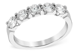 D240-31375: LDS DIA WED RG 1.00 TW (5 STONES)