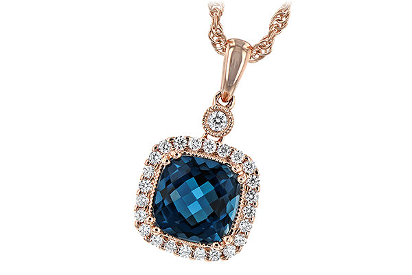 D243-92275: NECK 1.63 LONDON BLUE TOPAZ 1.80 TGW (7MM LBT)