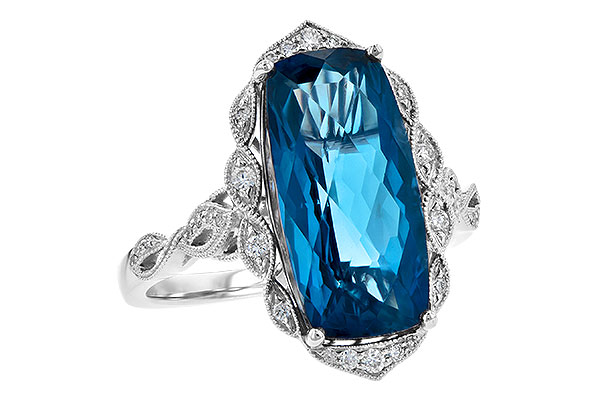 D244-83184: LDS RG 6.75 LONDON BLUE TOPAZ 6.90 TGW