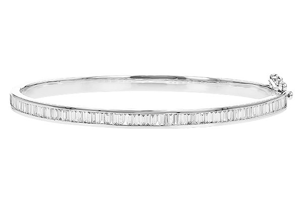 D328-46893: BANGLE 1.02 TW BAGUETTE DIAMONDS