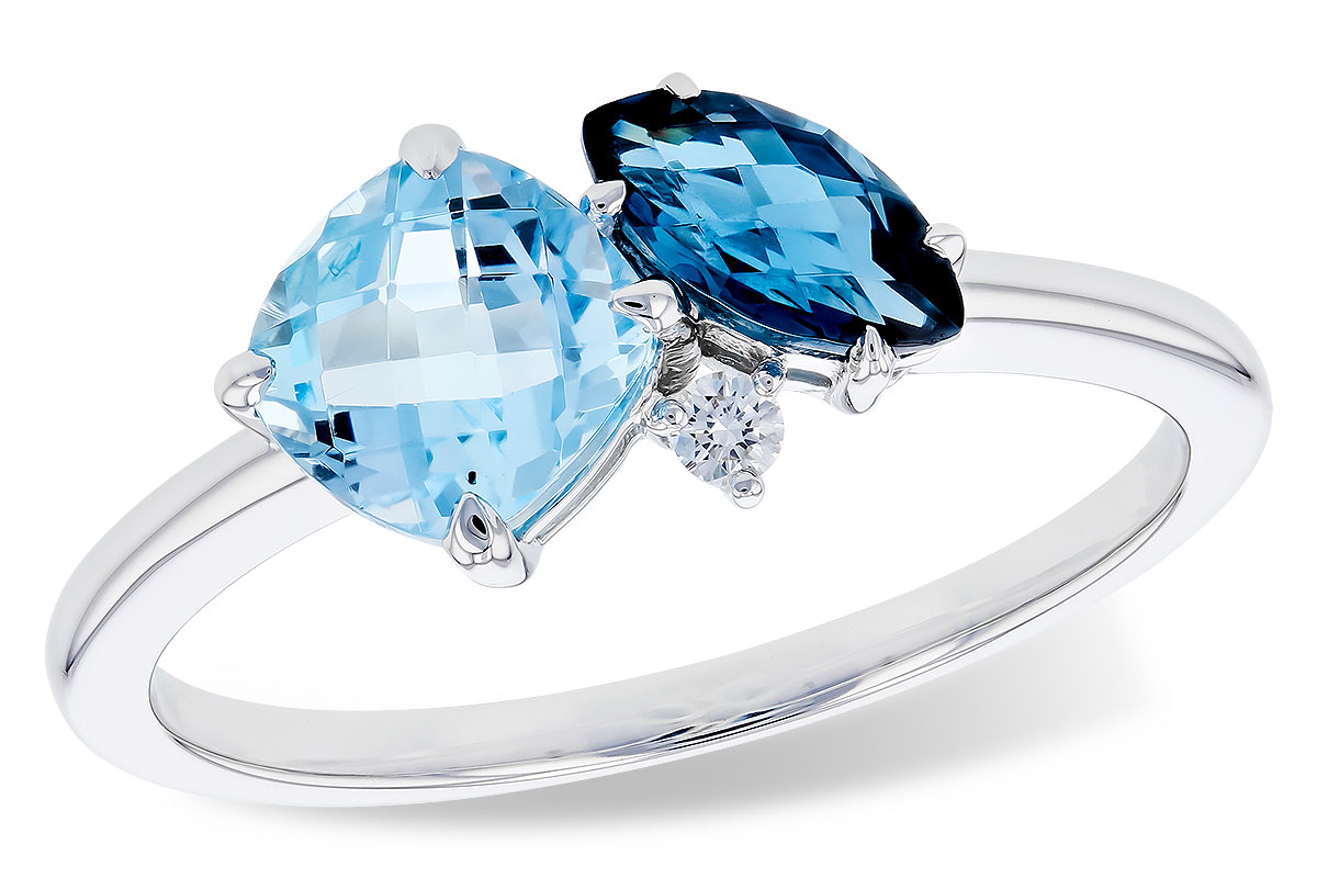 D328-47766: LDS RG 1.49 TW BLUE TOPAZ 1.52 TGW