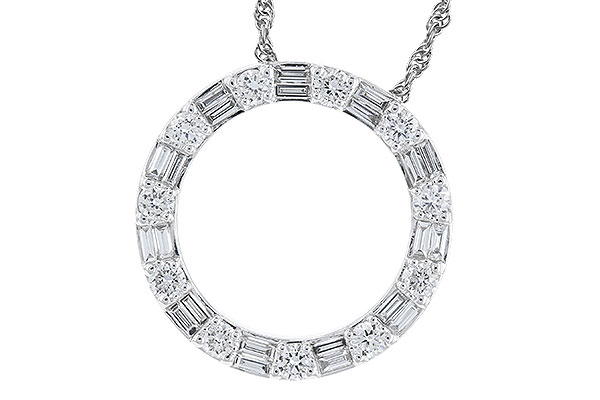 D328-49547: NECKLACE .25 TW BAG .60 TW