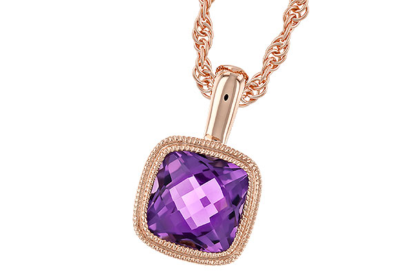 D328-52275: NECKLACE .82 AMETHYST