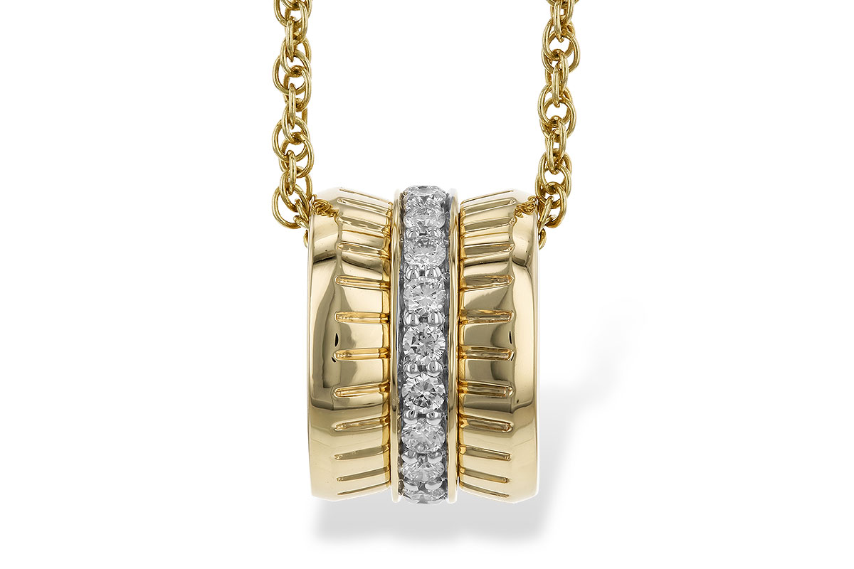 D328-53220: NECKLACE .24 TW