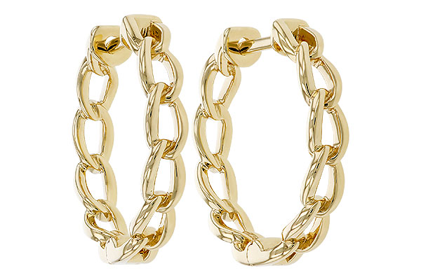 D329-37775: GOLD EARRINGS (18MM)