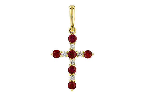 D329-38693: PENDANT .34 TW RUBY .42 TGW